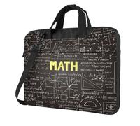 OKFSTY School Math Print Soft Fabric Laptop Bag Oxford Cloth Shoulder Tote Comfortable Padded Case For Everyday Use