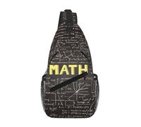 OKFSTY School Math Printing Cross Chest Bag Diagonally Cute Prints Suitable For Men Outdoor Hiking Daily Travel Long Trips