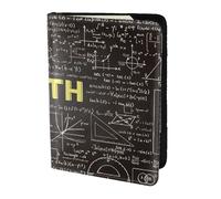 OKFSTY School Math Printing Fashion Passport Holder Personalized Printed Cowhide Id Holder Travel Passport Cover 5.5 in