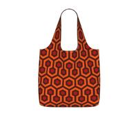 OKFSTY Shining Overlook Print Printed Reusable Tote 25l Polyester Grocery Shopper Packable Washable Modern Carryall