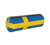OKFSTY Swedish Flag Pencil Case Holder,School Stationery Supplies Pen Organiser Cute Pencils Bag for Students