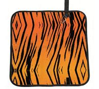 OKFSTY Tiger Stripe Print Fold Away Seat Cushion Portable Outdoor Pad Polyester Bleacher Bench Mat Travel Picnic Pad