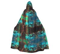 OKFSTY Universe Galaxy Space Masquerade Party Costume Cape,Adult Hooded Cloak,For Gothic Medieval Renaissance Wear