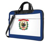 OKFSTY West Virginia State Flag Print Soft Fabric Laptop Bag Oxford Cloth Shoulder Tote Comfortable Padded Case For Everyday Use
