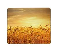 OKFSTY Wheat Field Thick Comfort Mouse Pad With Lock Edge Design, Large Non-Slip Rubber Base Desk Mat For Office