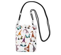 OKFSTY Xmas Funny Gnomes Printing Ultralight Crossbody Phone Purse,Smartphone Travel Pouch Shoulder Bag Suitable For Most Phone