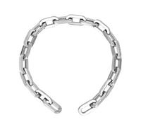 OKG Security Chain - 2ft x 1/4" Thick Outdoor Gate Chain, Cut Proof Chain Made of Hardened Alloy Steel Chain for Fences, Bicycles, Scooters, Pet Cages, Barn Door (Silver, No Lock)