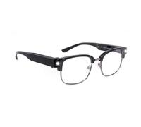 OKH Blue Light Blocking Reading Glasses with LED Light, USB Rechargeable Bright LED Rectangle Readers for Men Women 1.0