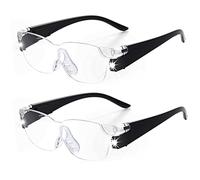 OKH Magnifying Glasses with Built in Light, Hands Free Wearable 160% Lighted Magnifier Glasses for Close Work, Crafts, Jewelers, Reading, Painting, Hobbies(2Pack)