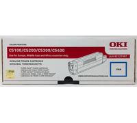 Oki 42127407 Original Oki High Capacity Cyan Toner Cartridge, 5K Yield