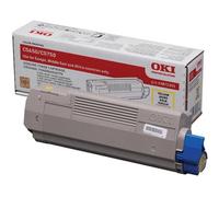 Oki 43872305 Original Oki Yellow Toner Cartridge, 2K Yield