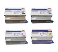 OKI 4431860 Multipack, Set of 4 CMYK Toner Cartridges (44318605/6/7/8)