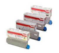 1 x Oki Black Original OEM Toner Cartridge C600 Series, C612 - 8000 Pages