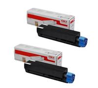 OKI Printer Toner Cartridges MB492dn 45807106 Black High-Capacity Original 2 Pack
