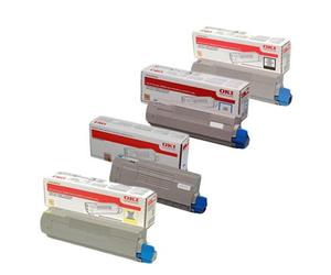 OKI C833dn Printer Toner Cartridges (4 Pack) -46443104 Multipack Original