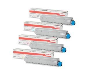 OKI C834dnw Printer Toner Cartridges (4 Pack) -46861308 Multipack Original