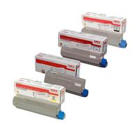 OKI C843 Printer Toner Cartridges (4 Pack) -46443104 Multipack Original