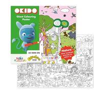 OKIDO Messy goes to Nature Colouring Sheets for Kids -100 x 70cm Colouring Poster - for 3-7 Year Olds