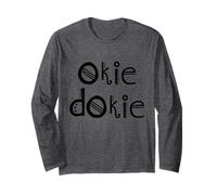Okie Dokie Clown Kidcore Clowncore Weirdcore Aesthetic Long Sleeve T-Shirt