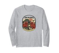 Okinawa Freedom & Spirit Retro Japan Heritage Design Long Sleeve T-Shirt