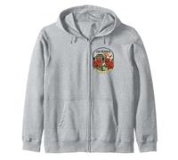 Okinawa Freedom & Spirit Retro Japan Heritage Design Zip Hoodie