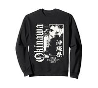 Okinawa Island Japan Ryukyu Haiku Japanese Sumi-e Graphic Sweatshirt