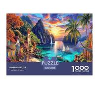 Okinawa Island Jigsaw Puzzles for Adults Kids. 1000 Pieces Impossible Puzzle Challenge Toy 52x38cm/1000pcs