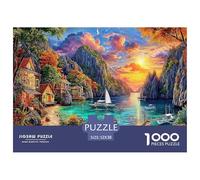 Okinawa Island Jigsaw Puzzles for Adults Kids.1000 Pieces Puzzle,Whimsical Challenge Toy for Adults& Kids Age 14 Years Up 52x38cm/1000pcs