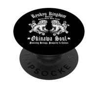 Okinawa Japan Souvenir Shisa Lions Ryukyu Islands Japanese PopSockets Adhesive PopGrip