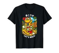 Okinawa Japanese Shisa Beach Path Kawaii Kanji Souvenir Value Graphic T-Shirt, Men, Black, S