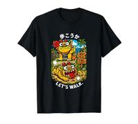 Okinawa Japanese Shisa Beach Path Kawaii Kanji Souvenir Value Graphic T-Shirt, Men, Black, S
