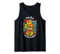 Okinawa Japanese Shisa Turtle Reef Kawaii Kanji Souvenir Tank Top