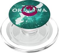 Okinawa Map and Flag - Distressed Japan Souvenir PopSockets PopGrip for MagSafe