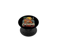 Okinawa Shisa Lion Beach Island Vacation Souvenir PopSockets Adhesive PopGrip