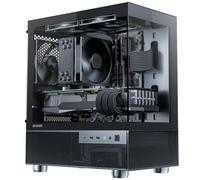 Okinos Aqua 3 Air Micro ATX Case, MATX PC Case with 3 x 120mm 3 Pin Non-PWM Fans (No ARGB), Pre-installed, Panoramic View, Tempered Glass, Front and Side Panels, with