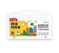 Okiyakusama Acrylic Markers, Opaque Washable Acrylic, 36 Colours + Case