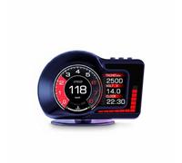 Okiyakusama Car Hud Display Vehicle Data Display Head Dashboard Speed Rpm Water Temperature Gauge Pc Suitable for commuting highway travel night driving