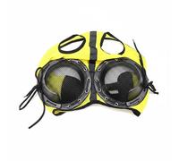 Okiyakusama Equestrian Eye Cover Breathable Mesh Horse Animal Protection Headgear Comfortable Reinforced Eye Structure Suitable for Riding Outdoor Exercise Stable Use, Yellow