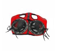 Okiyakusama Equestrian Eye Cover Breathable Mesh Horse Animal Protection Headgear Comfortable Reinforced Eye Structure Suitable for Riding Outdoor Exercise Stable Use, Red