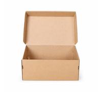 Okiyakusama Folding Shoe Packaging Box, Brown, 32x18x11cm, Men's Canvas