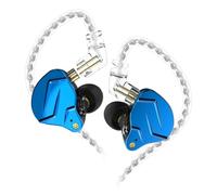 Okiyakusama In Ear Gaming Headphones Wired Earbuds Headset Earphones With 10 mm Dynamic Driver Copper Cable Ear Hook Fit Zinc Alloy Resin Build suitable for pc, Blue, Standard