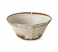 Okiyakusama Japanese Hand-Brushed Ceramic, Slip Application, Microwave Compatible, Low Temperature Dishwasher Compatible, for General Public, Classic Style (1 piece) 4.3-inch Dessert Bowl