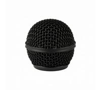 Okiyakusama Mesh Cover Replacement Grille Head With Threaded Opening And Domed Cage Shape Metal Construction For Handheld Front Mesh suitable for performance podcasting rehearsal, Black
