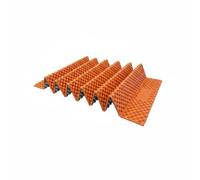 Okiyakusama Outdoor Insulation Pad Foldable Sleeping Mat Camping Pad Honeycomb Pattern Resistant IXPE Foam Aluminum Surface Suitable for Travel Wilderness Exploration, Orange