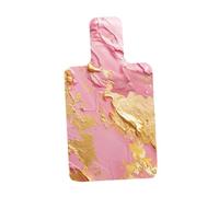 Okiyakusama Pilates Reformer Pad Exercise Mat Non Slip Lightweight Artificial Suede Portable Accessory Suitable for Gift Giving Home Gym, Gold and Pink