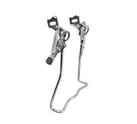 Okiyakusama Rear Kickstand Iron Double Leg Adjustable Center Frame Stand Accessory Parking Rack for Mountain Bikes Beach Bikes Outdoor Sports Home, Height 32.5cm
