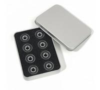 Okiyakusama Roller Skate Bearings Set Wheel Bearings Skateboard Bearings Inline Bearings Build Bearing Steel Rubber Seals Suitable for Replacement Upgrade, 4 Pcs