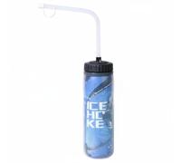 Okiyakusama Sports Bottle Flexible Nozzle Press Bottle One Hand Water Bottle Secure Fit Suitable for Ice Hockey Training Gym, Long Nozzle