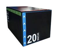 Okiyakusama Step Up Box Plyometric Heavy Duty Versatile Plyo Box Agility Box for Jumping Workout Skipping Lunges Squats, 76cmx51cmx61cm