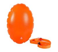 Okiyakusama Swim Buoy Inflatable Swim Buoy Flotation Security Waist Belt Floating Waterproof PVC Device with Buckle Suitable for Swimmers Pool Kayak Lake Boating, Orange
